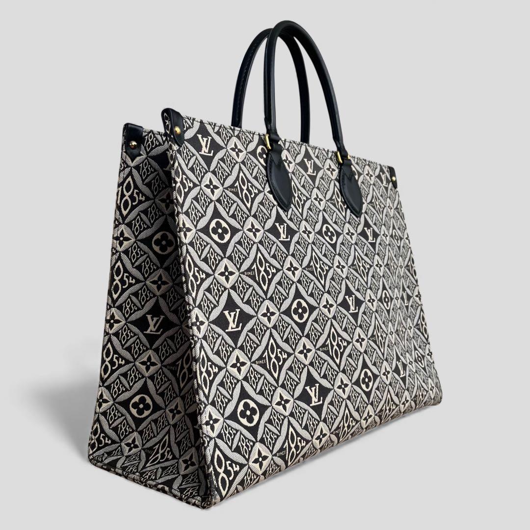 美品 ルイヴィトン オンザゴー GM モノグラム ジャガード トートバッグ