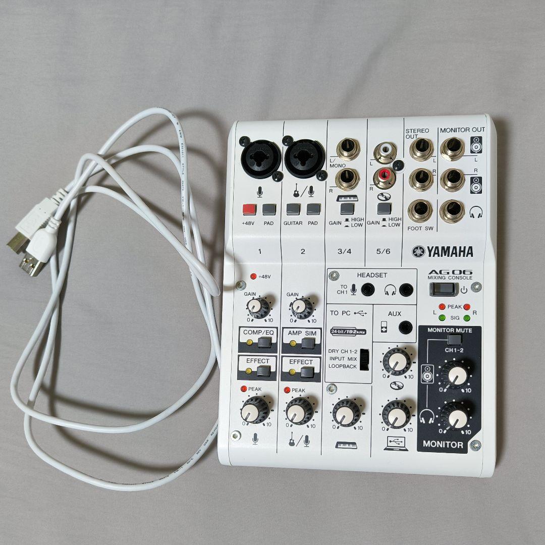 YAMAHA AG06 ミキシングコンソール オーディオインターフェイス
