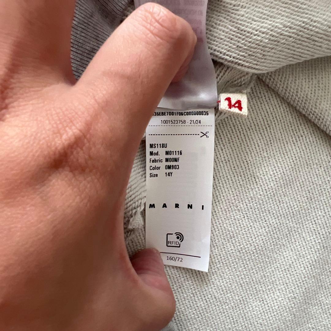 MARNI マルニ キッズ レディース トレーナー スウェット グレー