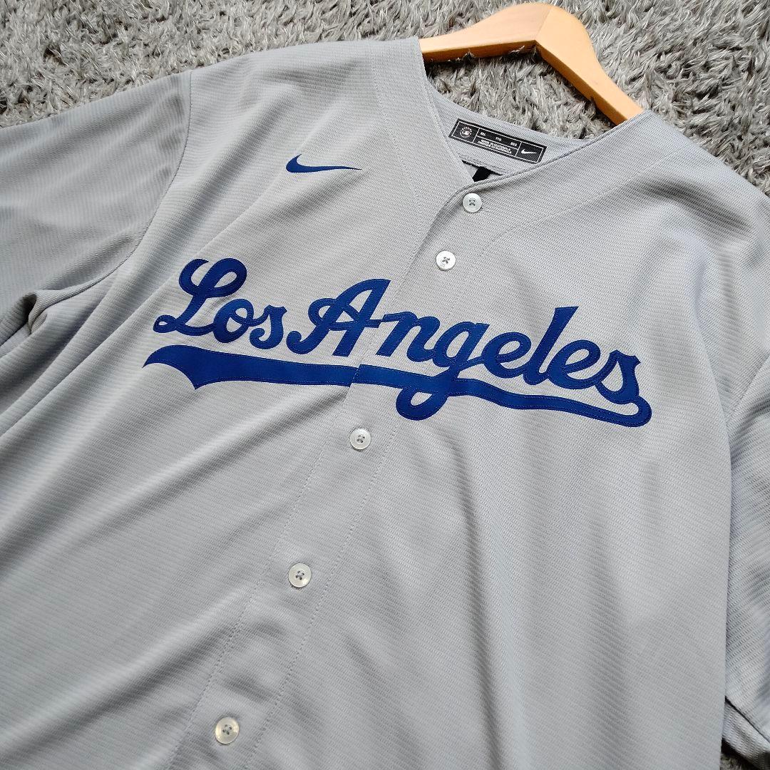 【美品】ドジャース 大谷翔平 #17 レプリアユニホーム ロード グレー XXL