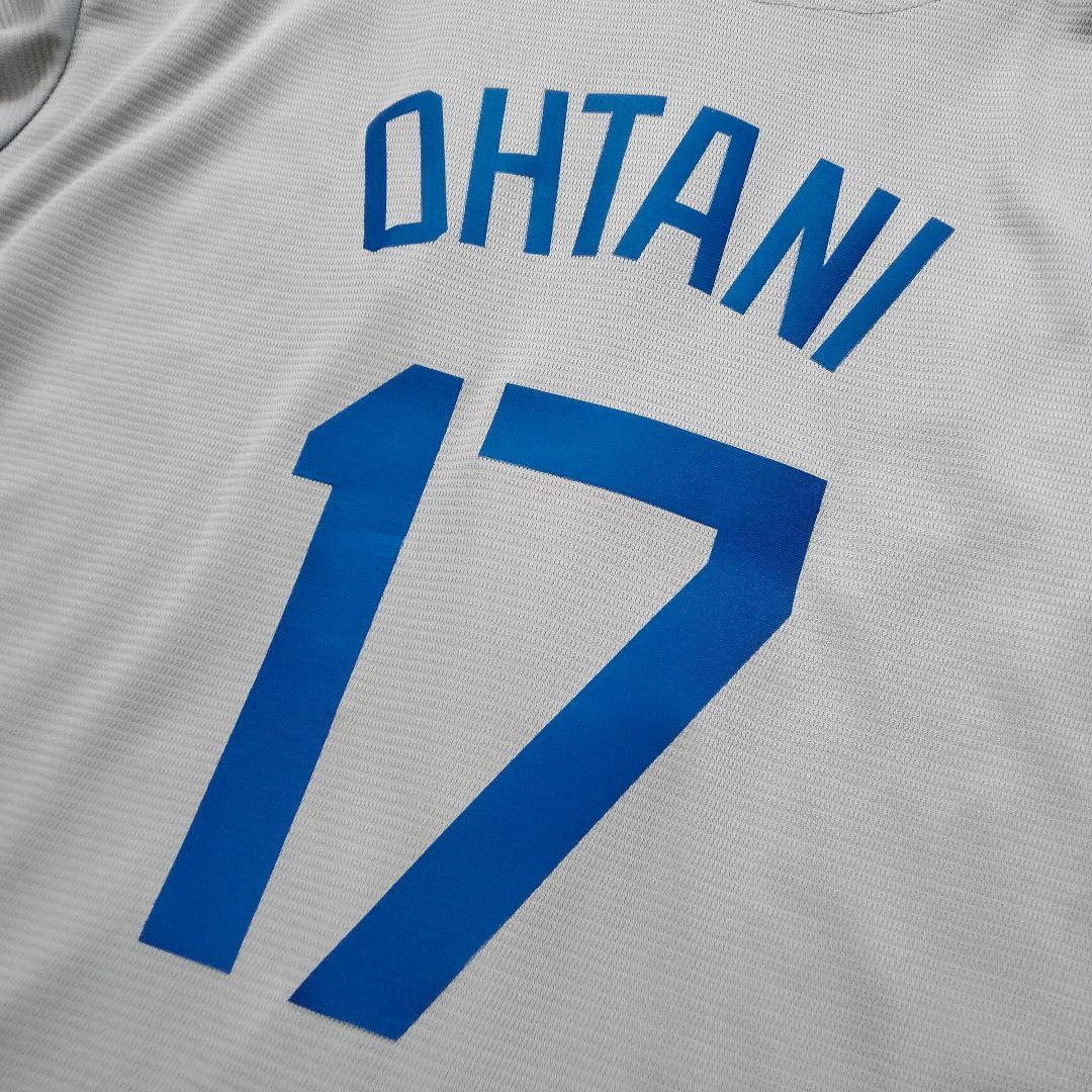 【美品】ドジャース 大谷翔平 #17 レプリアユニホーム ロード グレー XXL