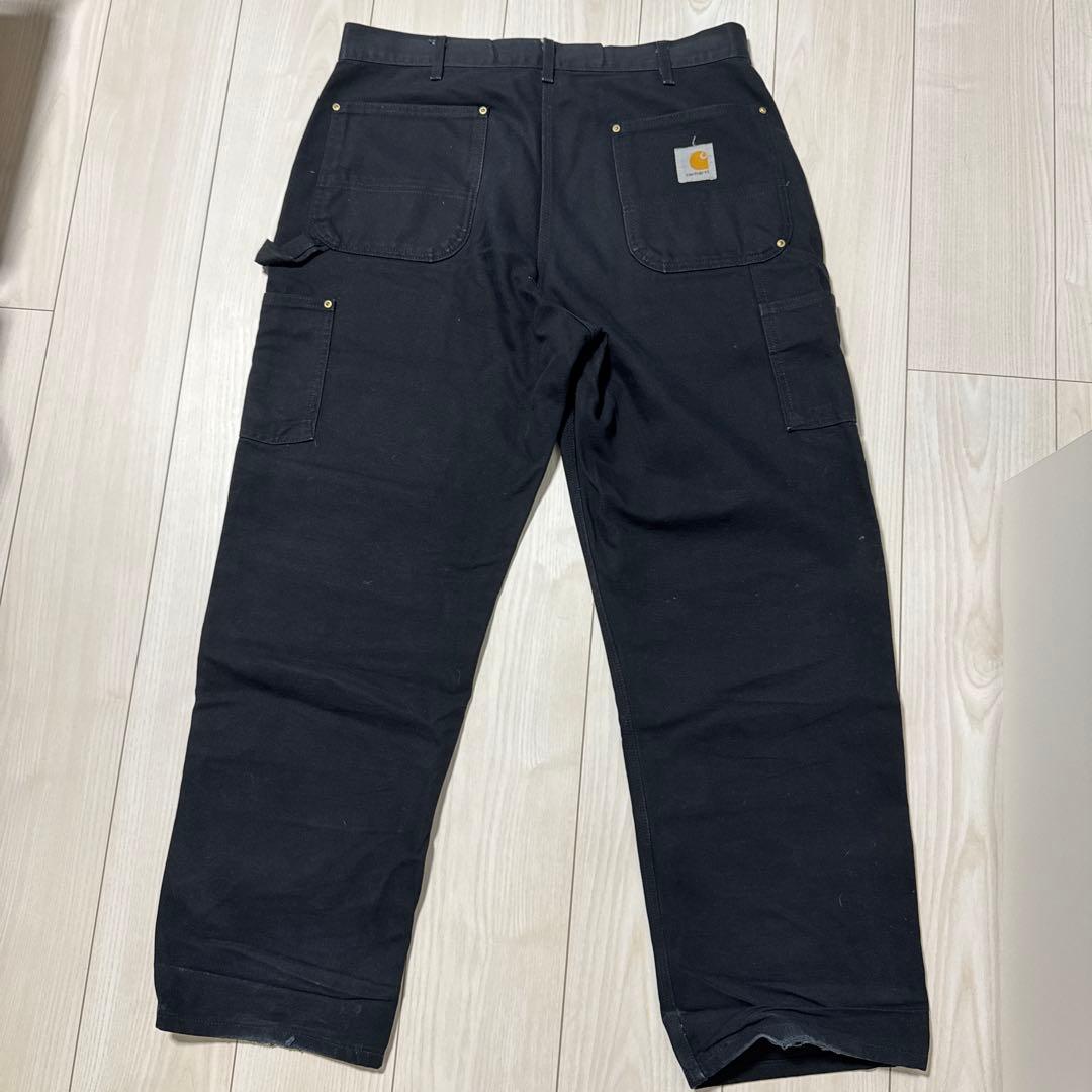 Carhartt ダブルニー ブラック W36 ダックパンツ