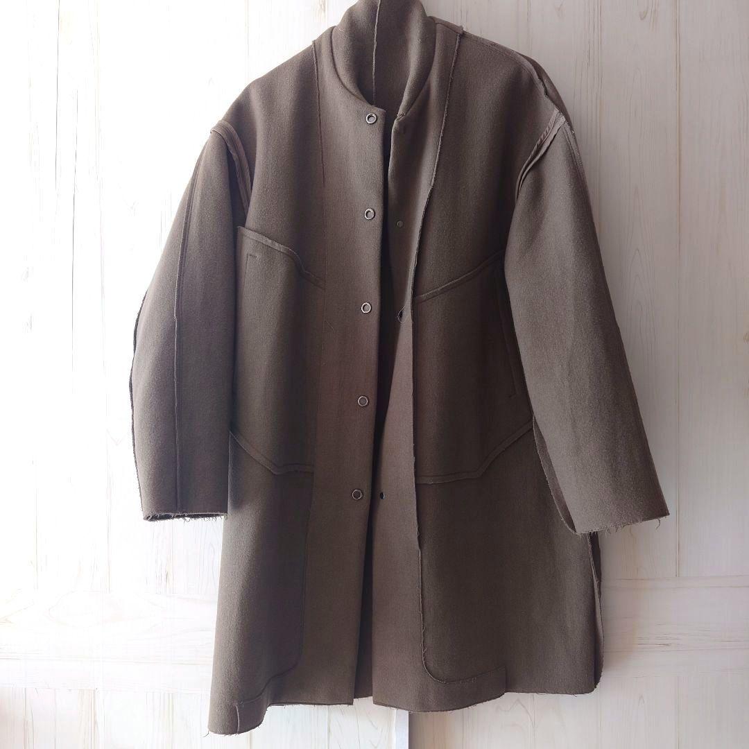 アンデコレイテッドマン　ウール カシミヤ　コート　カーキ　日本製