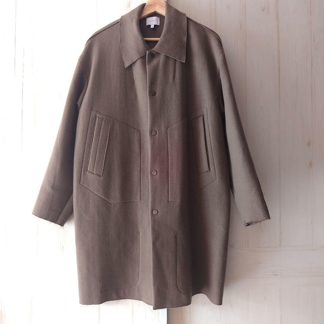 アンデコレイテッドマン　ウール カシミヤ　コート　カーキ　日本製