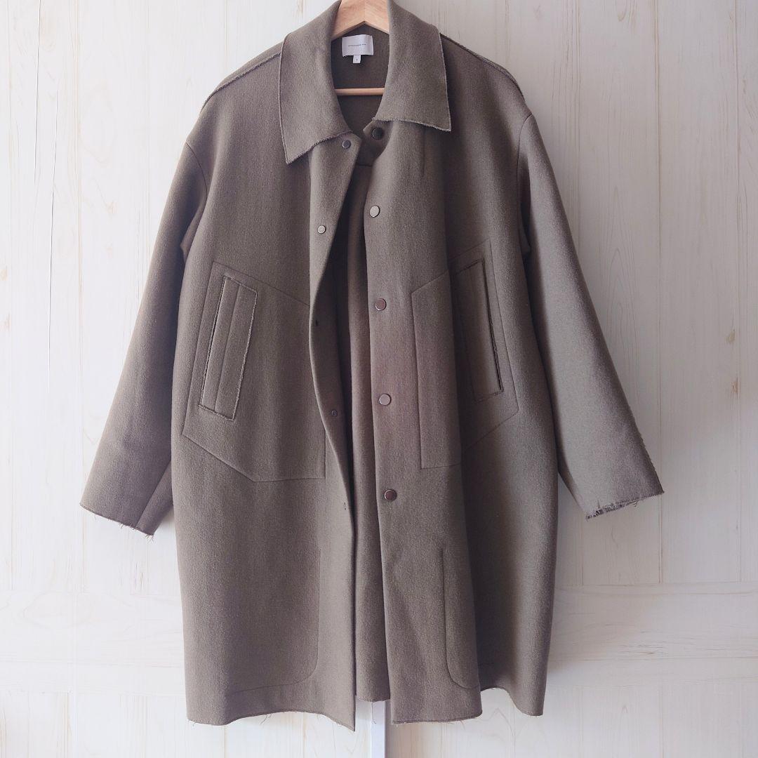アンデコレイテッドマン　ウール カシミヤ　コート　カーキ　日本製