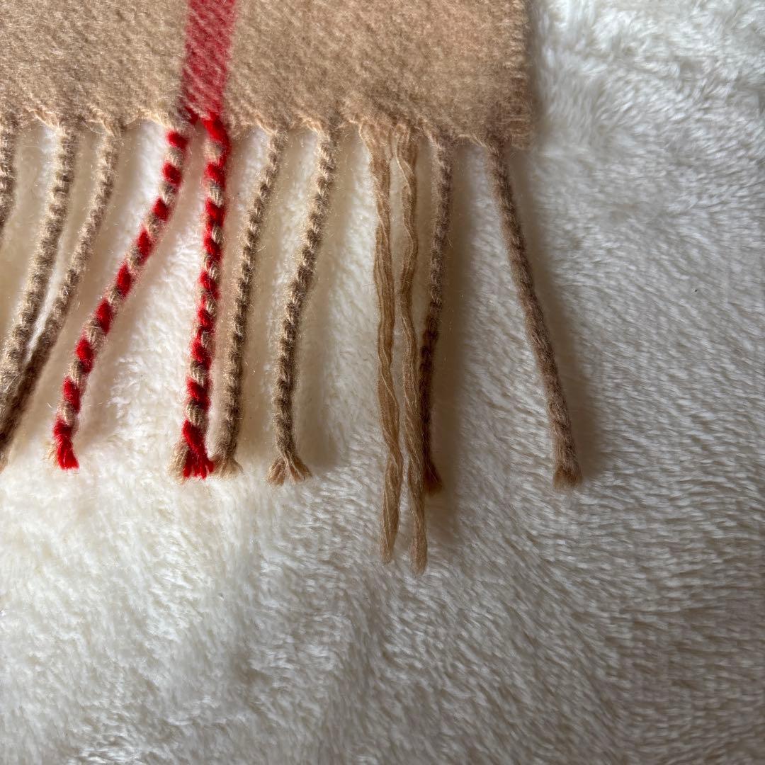 バーバリー☆チェック　カシミヤスカーフ☆アーカイブベージュ