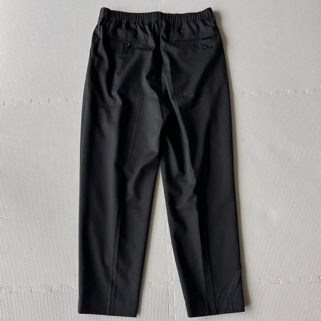 美品 N.HOOLYWOOD イージータックスラックス 38黒 トロピカルウール