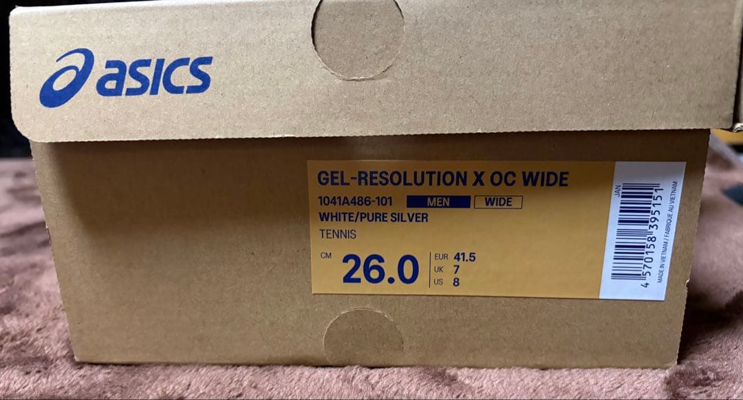 シューズ(男性用) ASICS Gel-Resolution X OC Wide 26cm