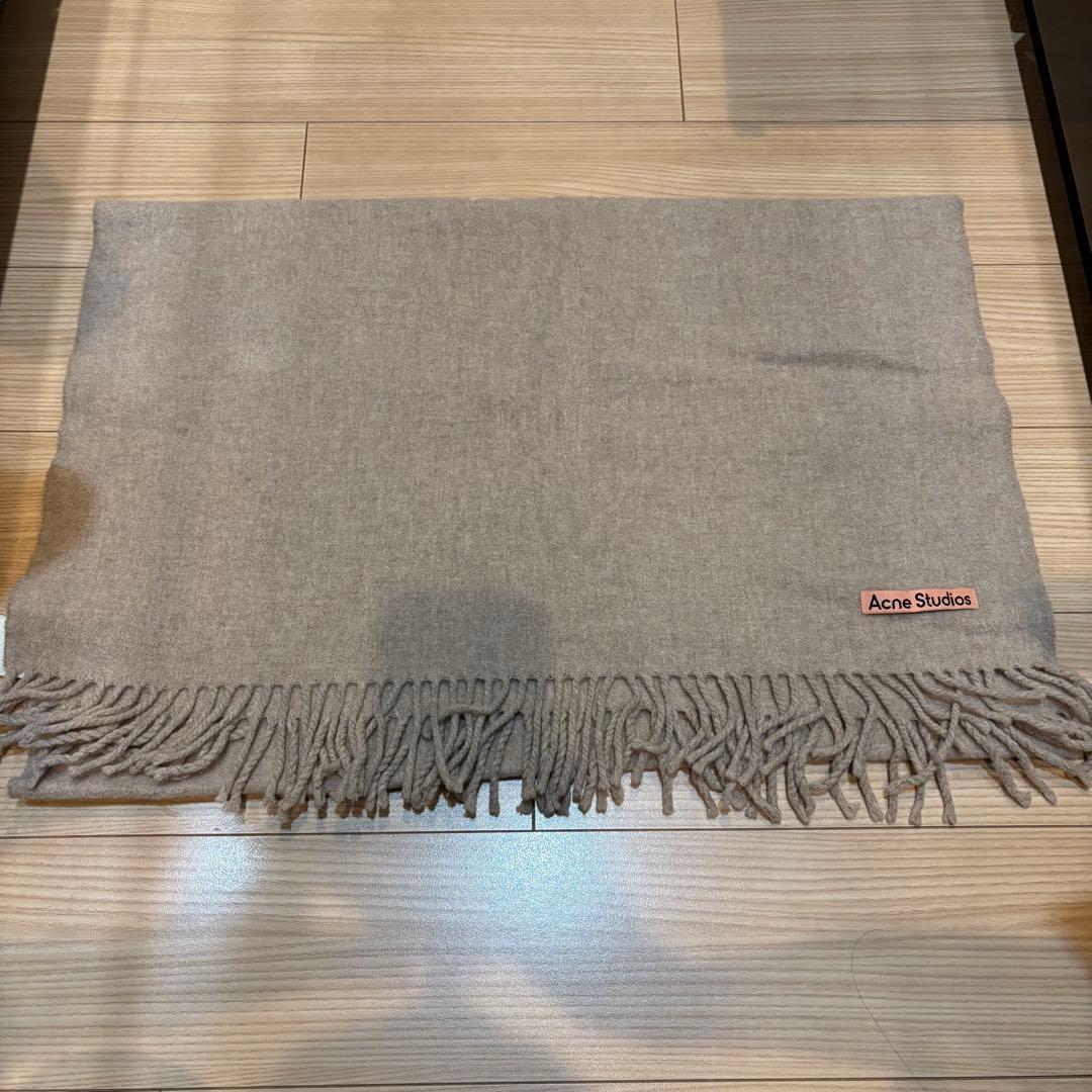 Acne Studios グレー マフラー 70 x 200 cm