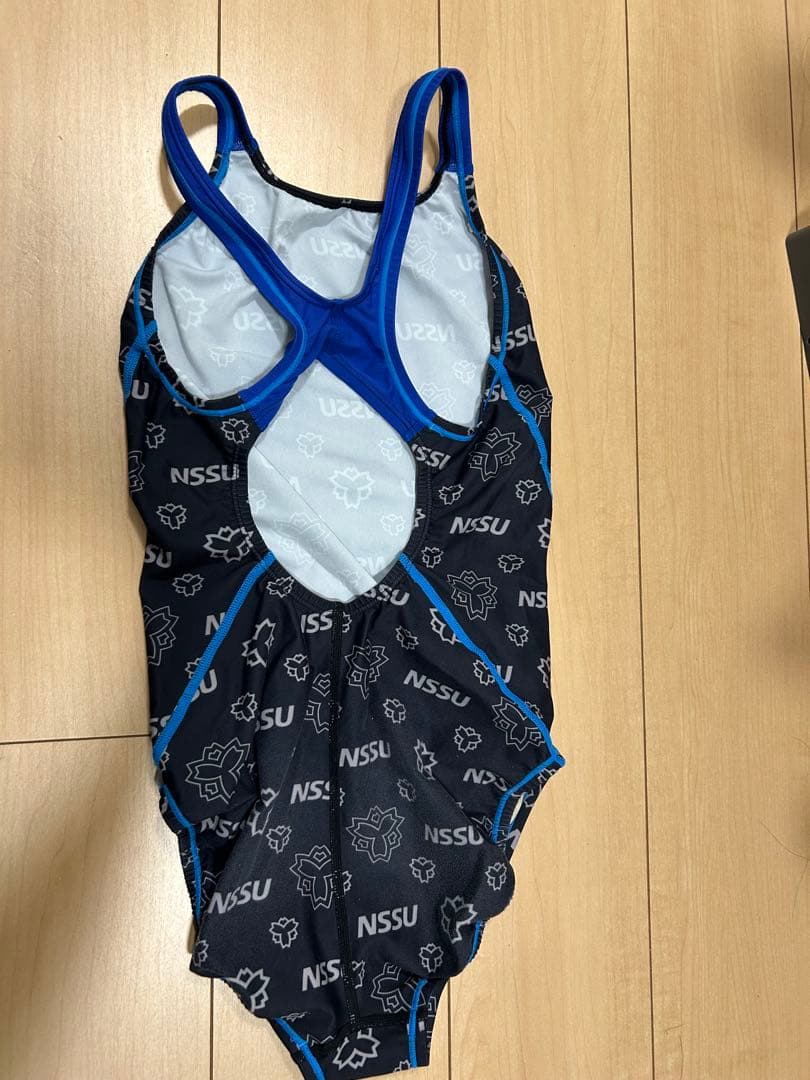NSSU スイムスーツ 黒/青