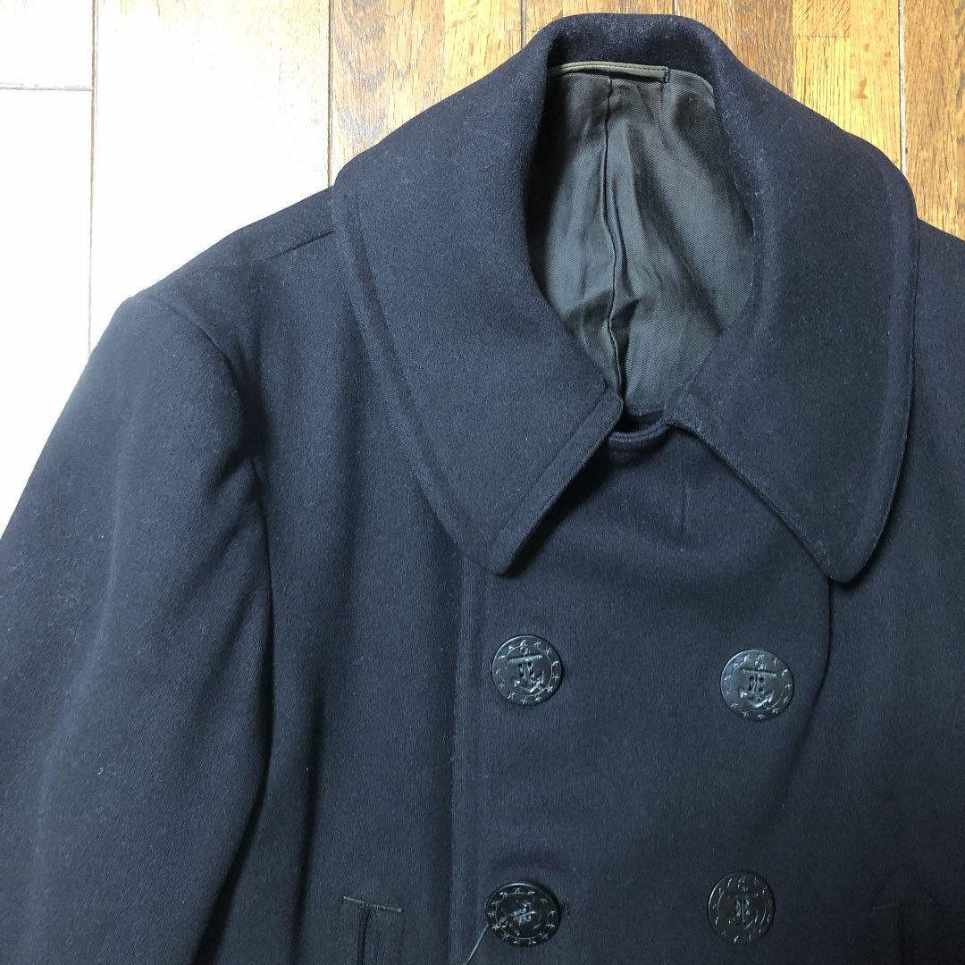 ⚠️本日限定価格⚠️ 30s40sヴィンテージ us navy 10ボタン pコート