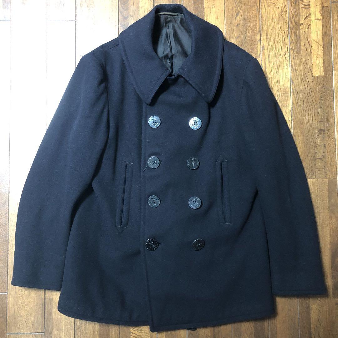 ⚠️本日限定価格⚠️ 30s40sヴィンテージ us navy 10ボタン pコート