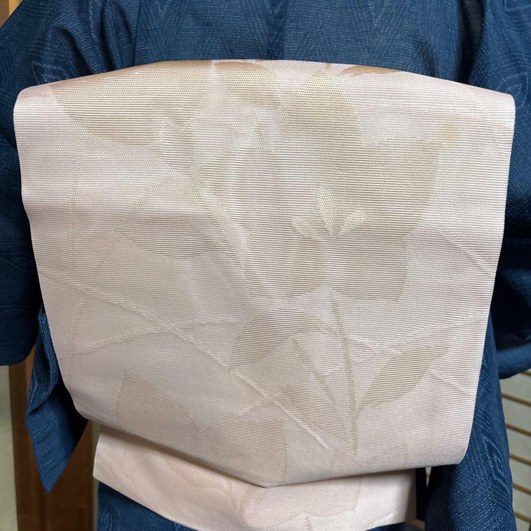 a*J様 未使用近い　美品　正絹　紗紬　小紋　フルセット