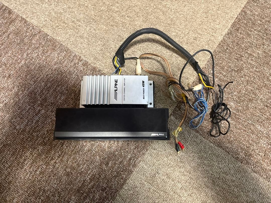 希少　アルパイン SBS-05DC 1DIN型 センタースピーカー＆1CHアンプ