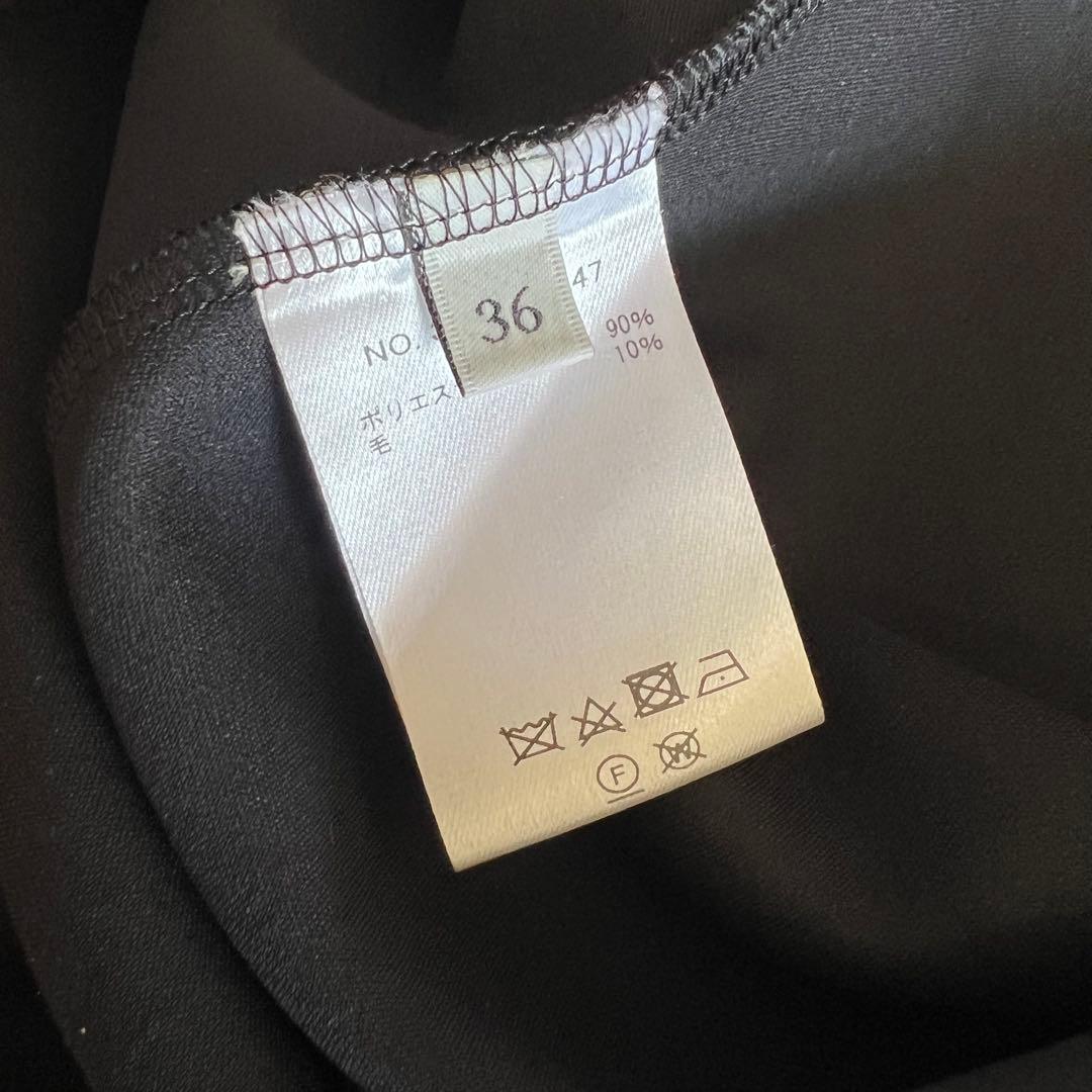 ebure エブール ブライトダブルクロス オープンカラーワンピース