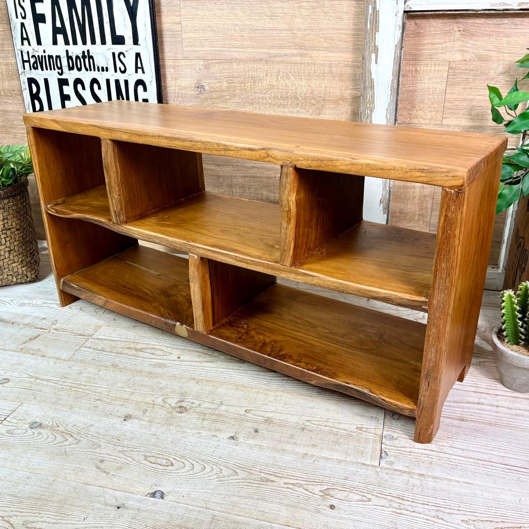 オールドチーク天然無垢材ナチュラルウッドテレビ台サイドボード飾り棚テーブル木製