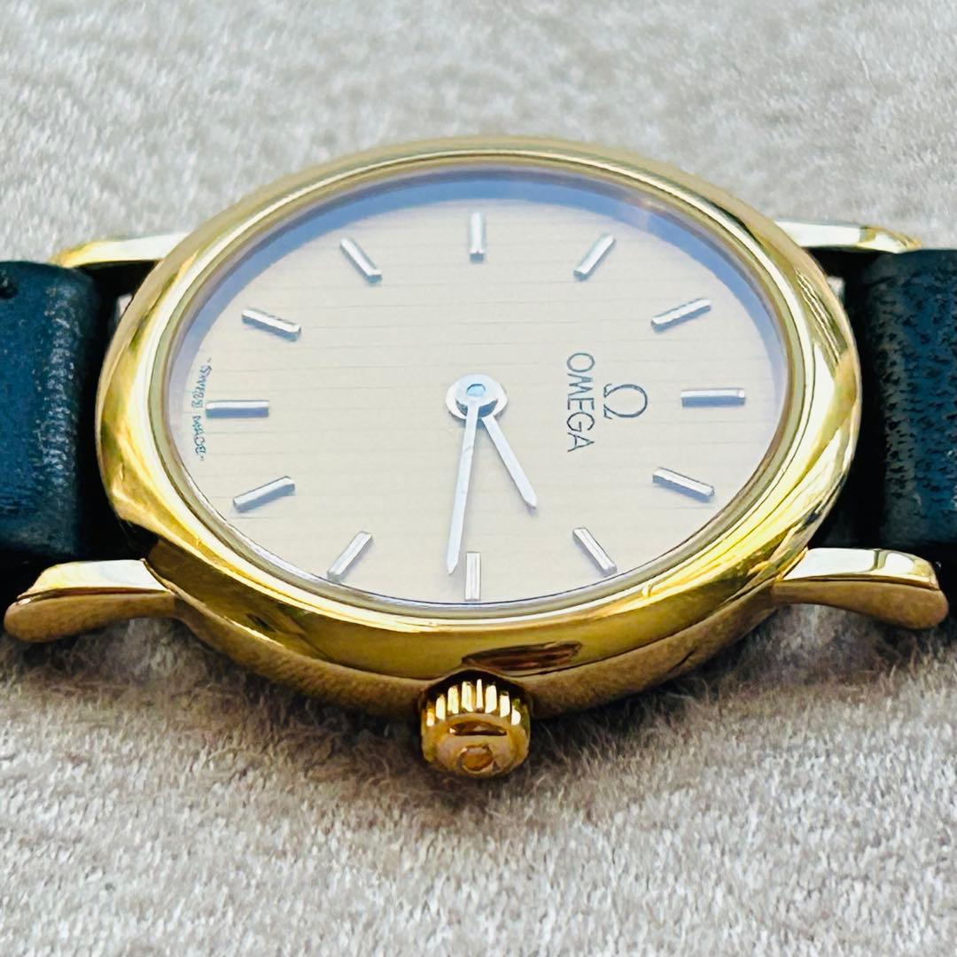 オメガ　デヴィル　レディース　クォーツ　オメガ製箱付き