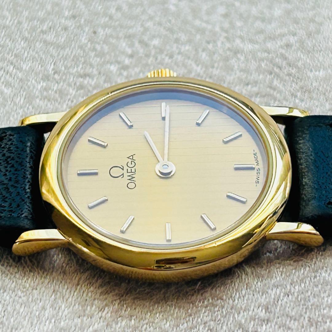 オメガ　デヴィル　レディース　クォーツ　オメガ製箱付き