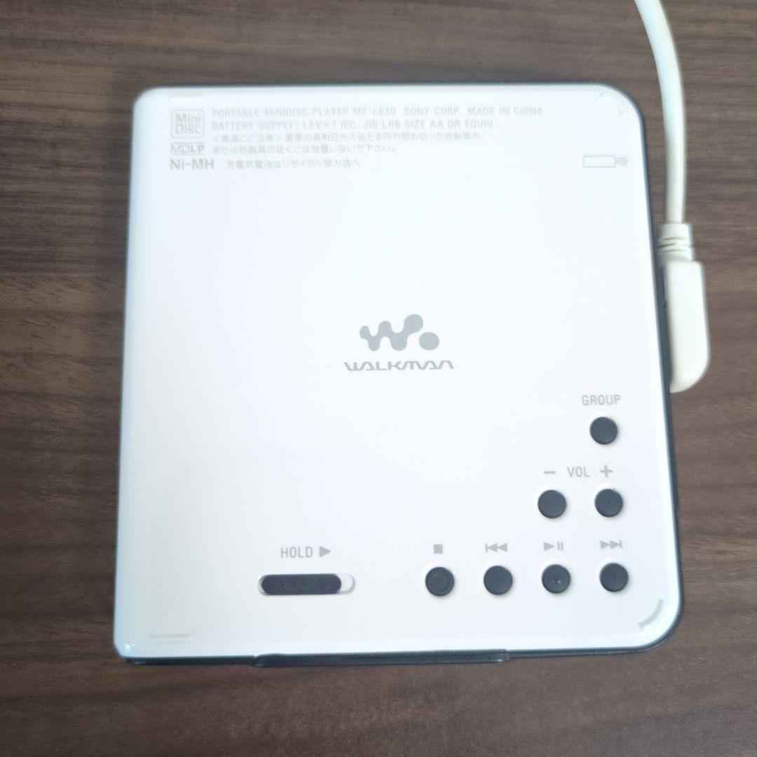 SONY　MDウォークマンMZ-E630 ホワイト　※難あり