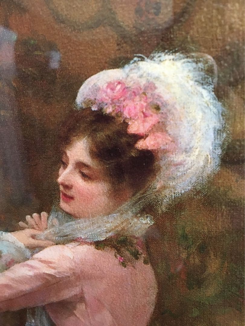 ジュール・ジェームス・ルージェロン 印刷画　絵画額縁 高級 アンティーク