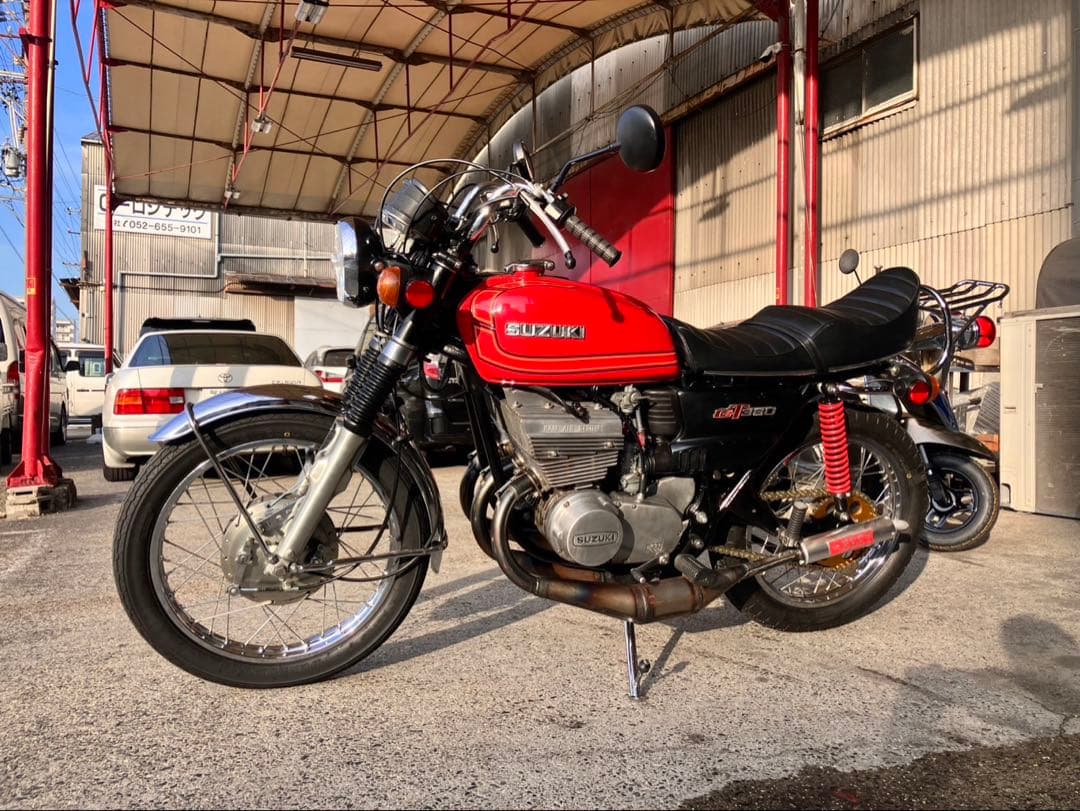 gt380 k2テックマフラー　beetステッカー前期用