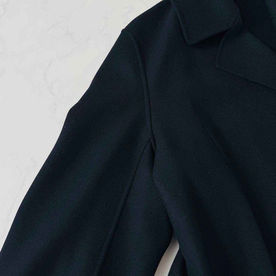 美品　ブラミンク　BLAMINK　ウールコート　リバー　ダブルフェイス