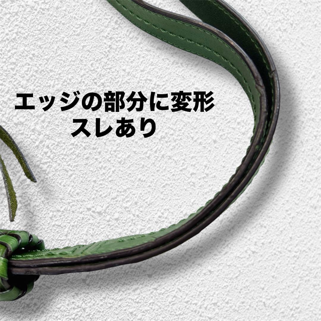 【希少色】コーチ　2wayバケツ型　オールレザー　ショルダーバッグ　グリーン