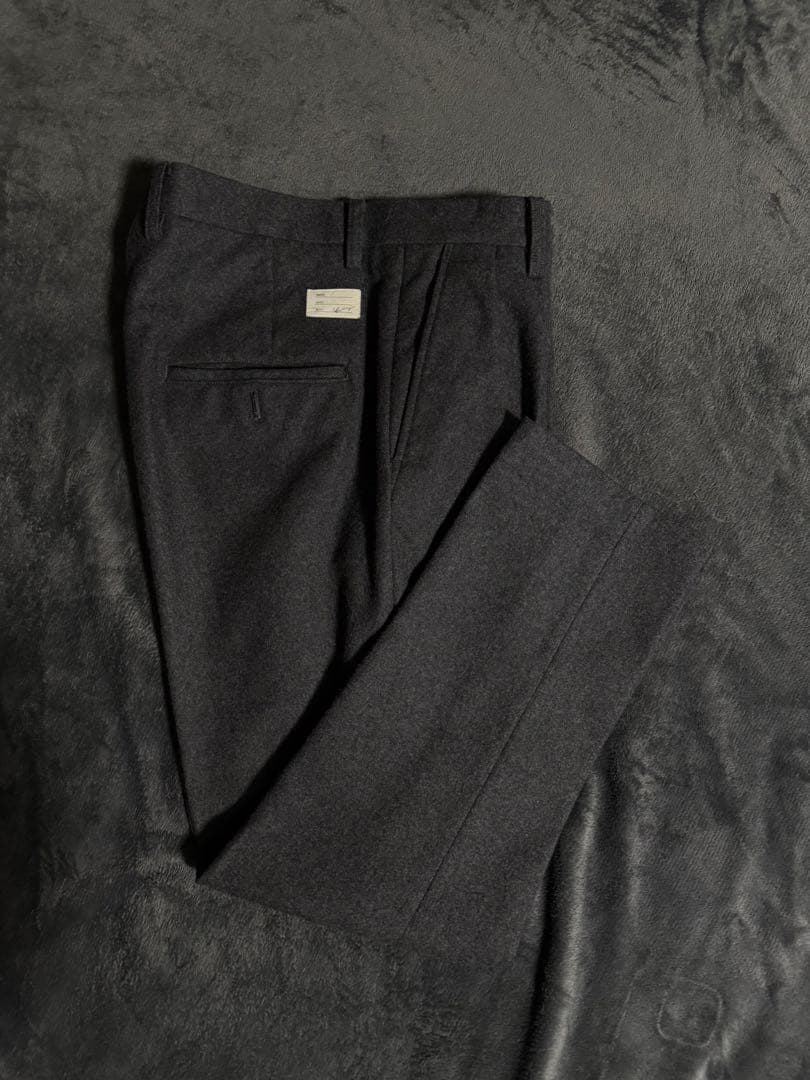 【Name.】チャコールグレーフランネルセットアップ