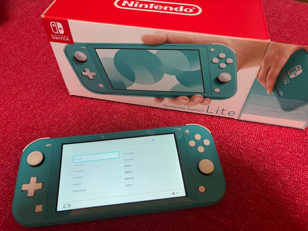 英語表記　Nintendo Switch Lite ターコイズ 本体
