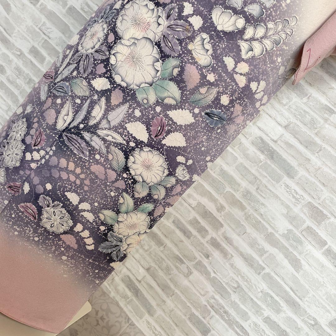 訪問着　フルセット　辻ヶ花　翠山　難あり　練習用　撮影用　着物　I7