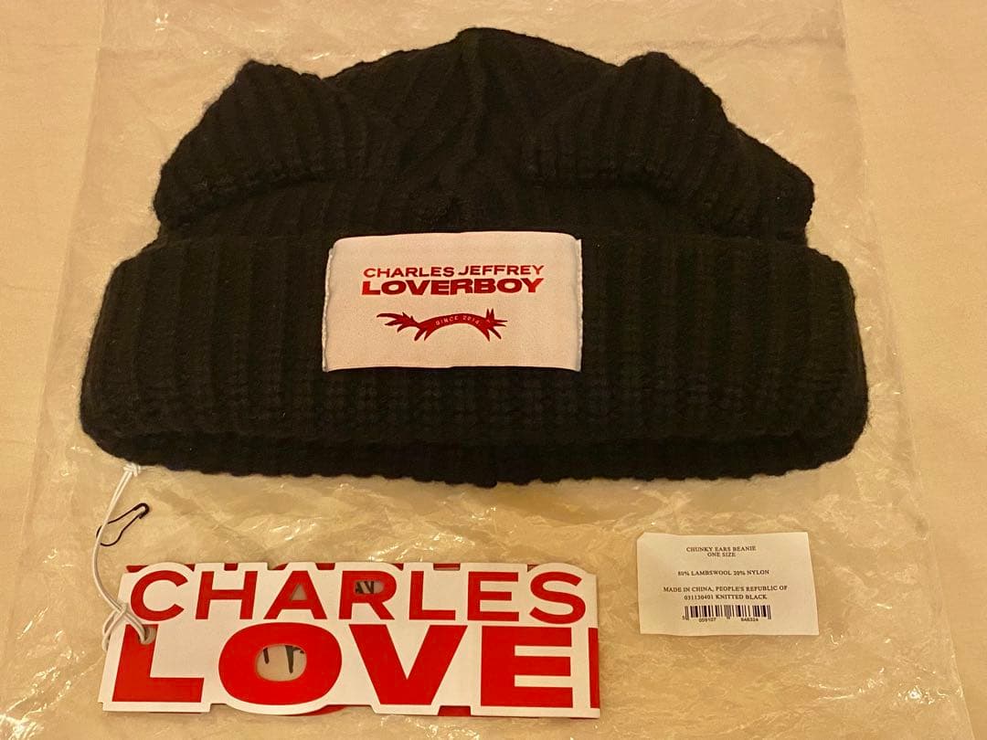 【正規品】CHARLES JEFFREY LOVERBOY 猫耳ニット帽