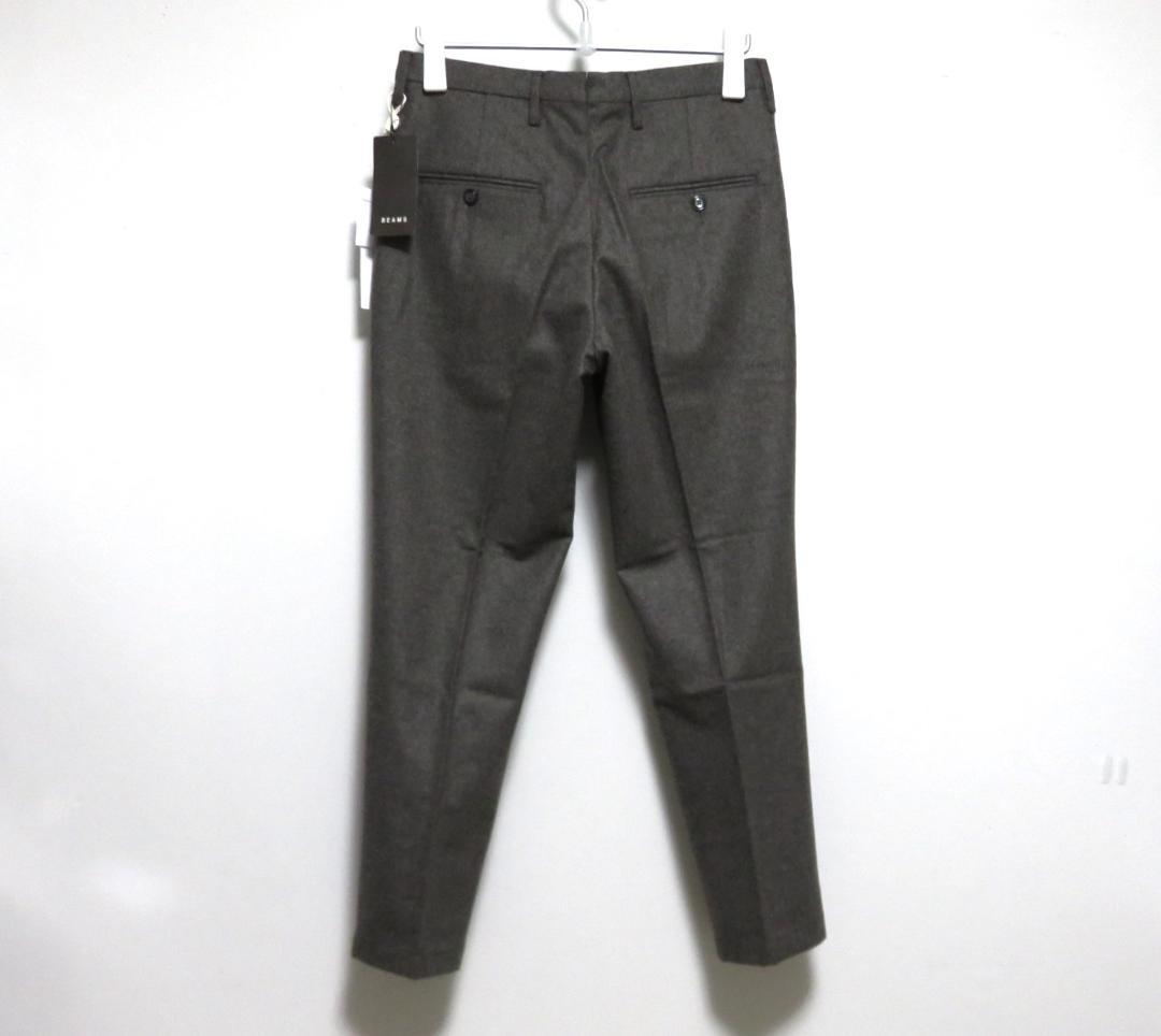 VIGANO フランネル ウール 2プリーツ スラックス 44 ライトブラウン