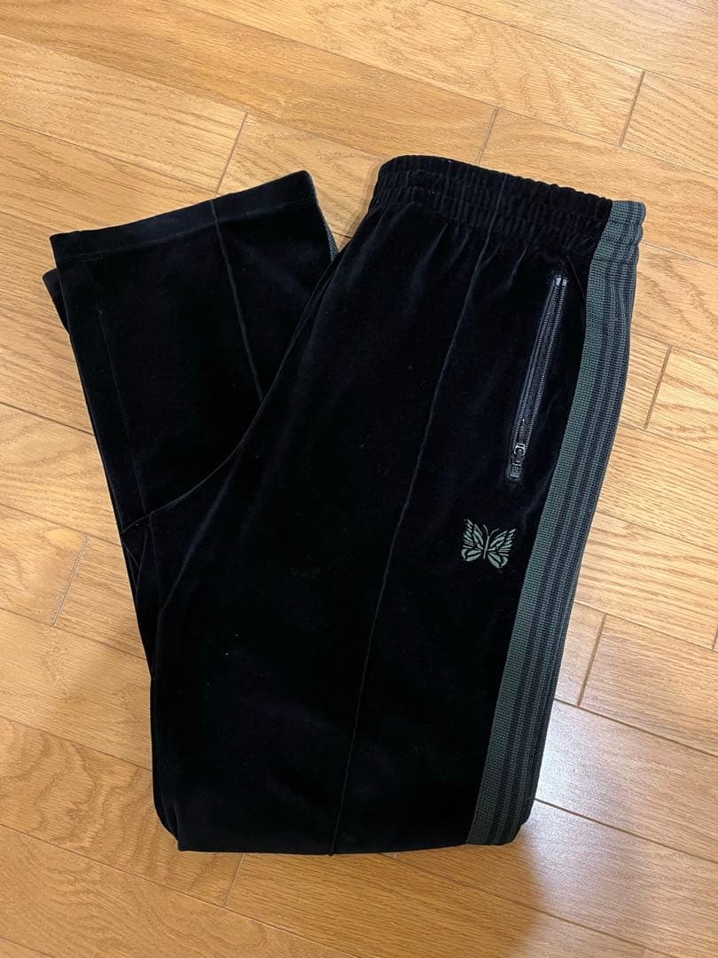 needles narrow track pants PU280 ベロア　L