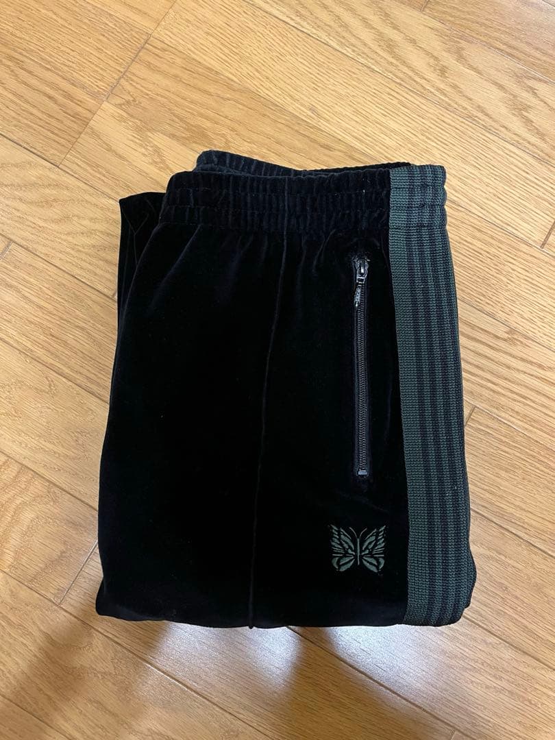 needles narrow track pants PU280 ベロア　L