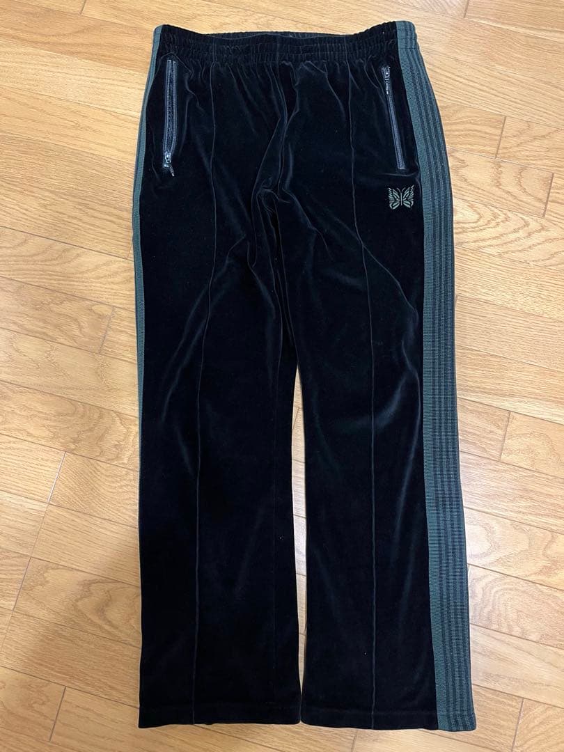 needles narrow track pants PU280 ベロア　L