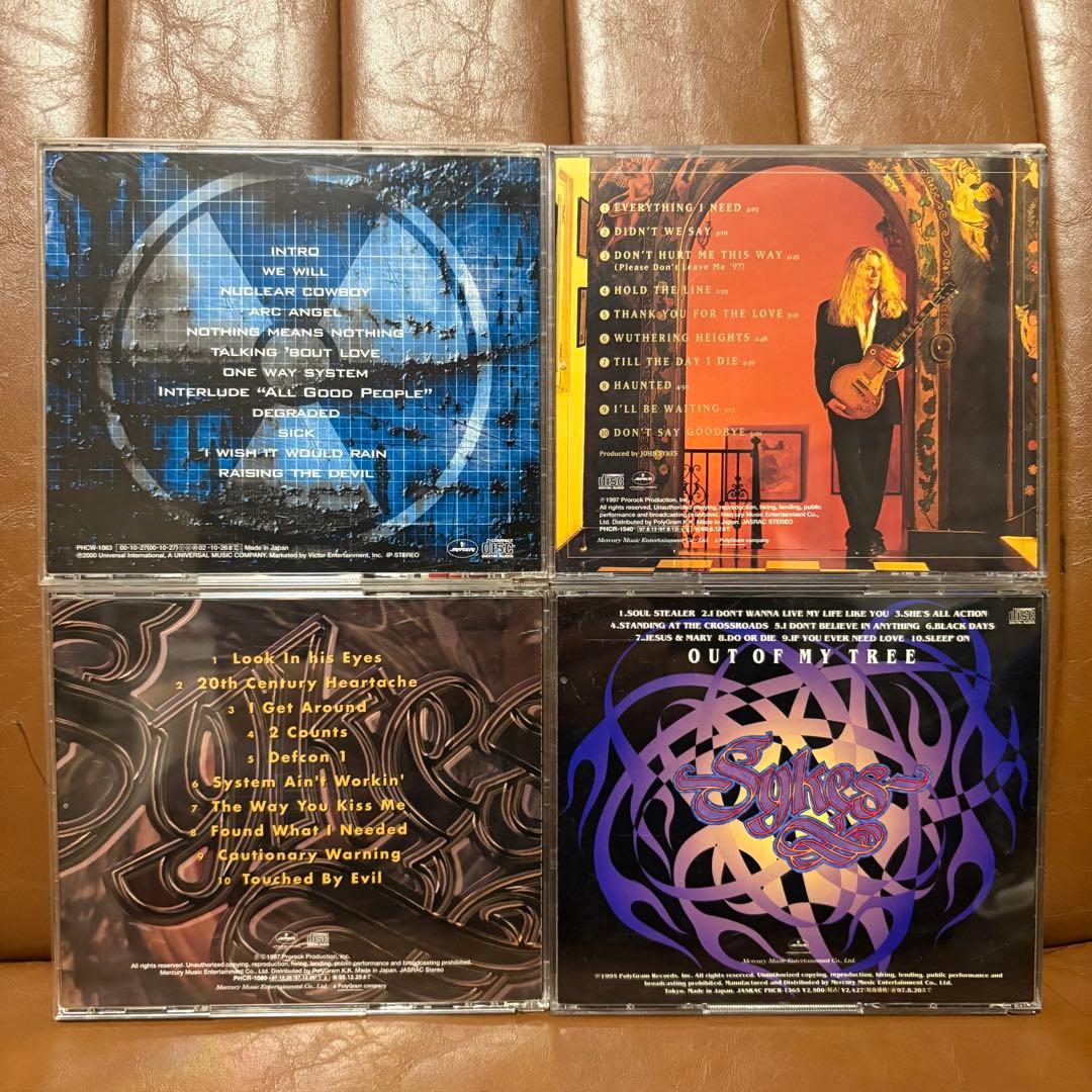 【John Sykes / ジョン ・サイクス】国内盤4枚セット バラ売り不可