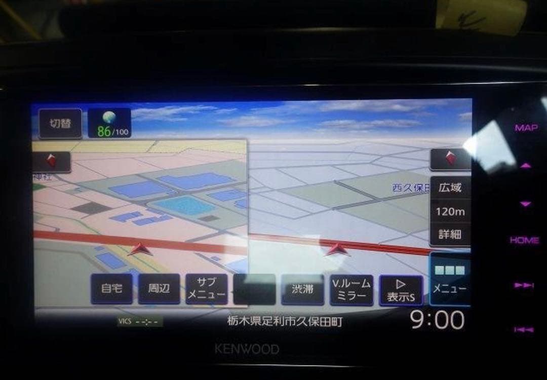 ケンウッド メモリーナビ MDV-M906HDW 地図2018年 動作確認済