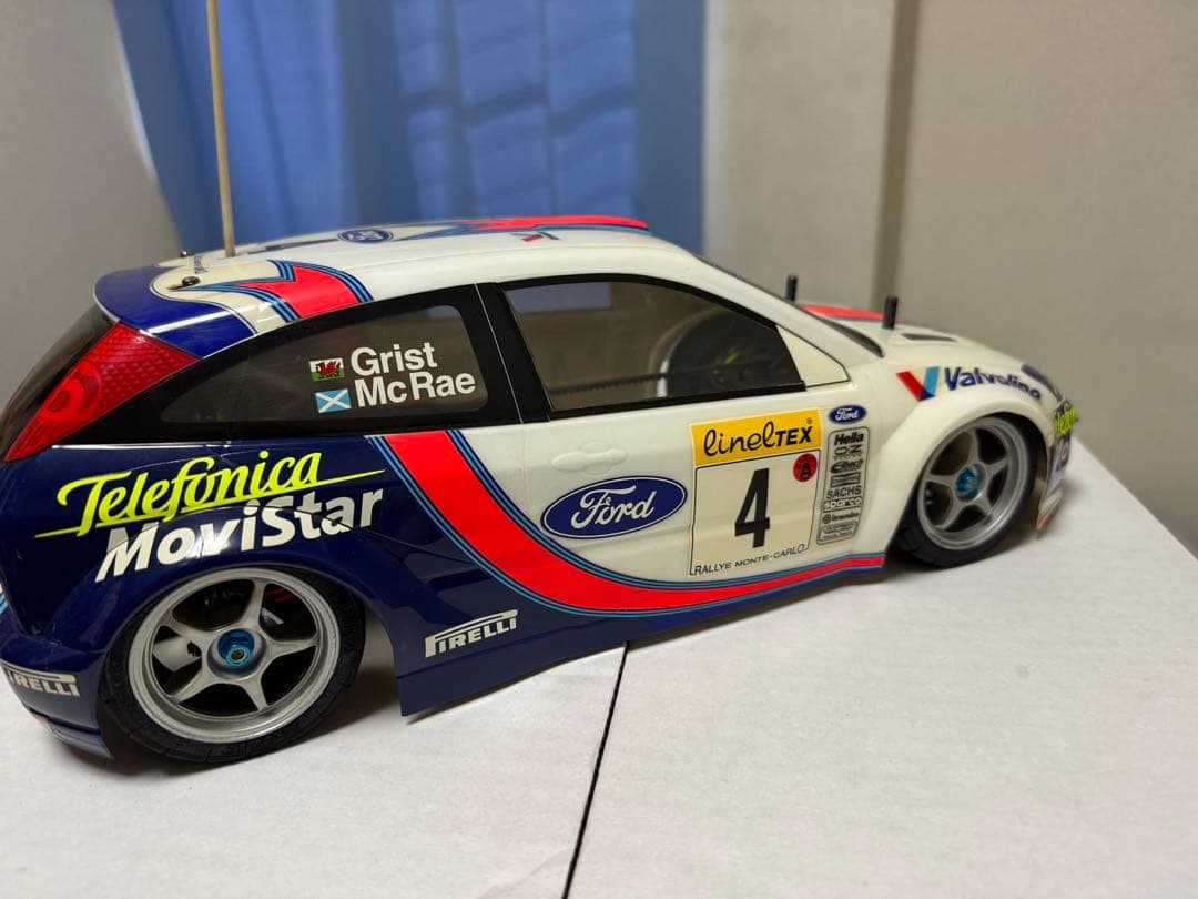 【塗装済未走行】タミヤ　1/10電動RCボディ　フォード・フォーカスWRC 2枚
