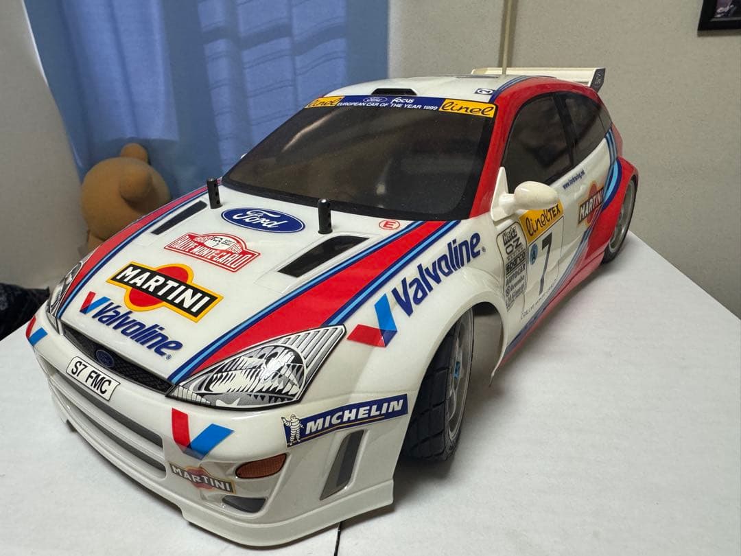 【塗装済未走行】タミヤ　1/10電動RCボディ　フォード・フォーカスWRC 2枚