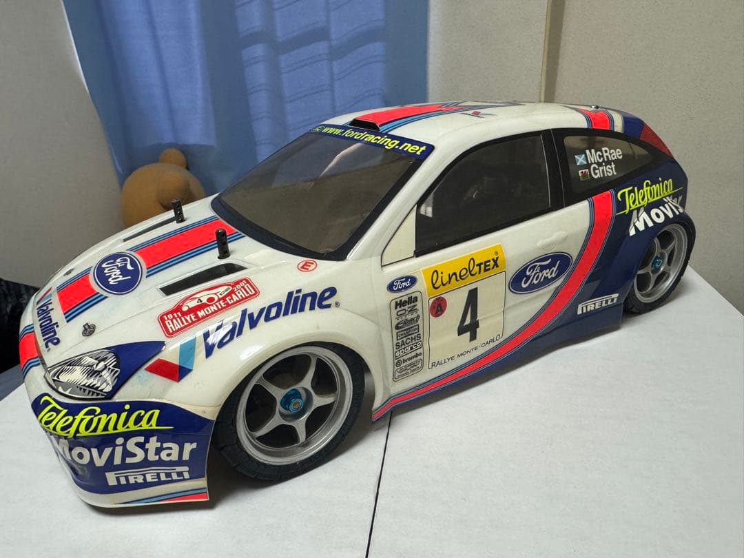 【塗装済未走行】タミヤ　1/10電動RCボディ　フォード・フォーカスWRC 2枚