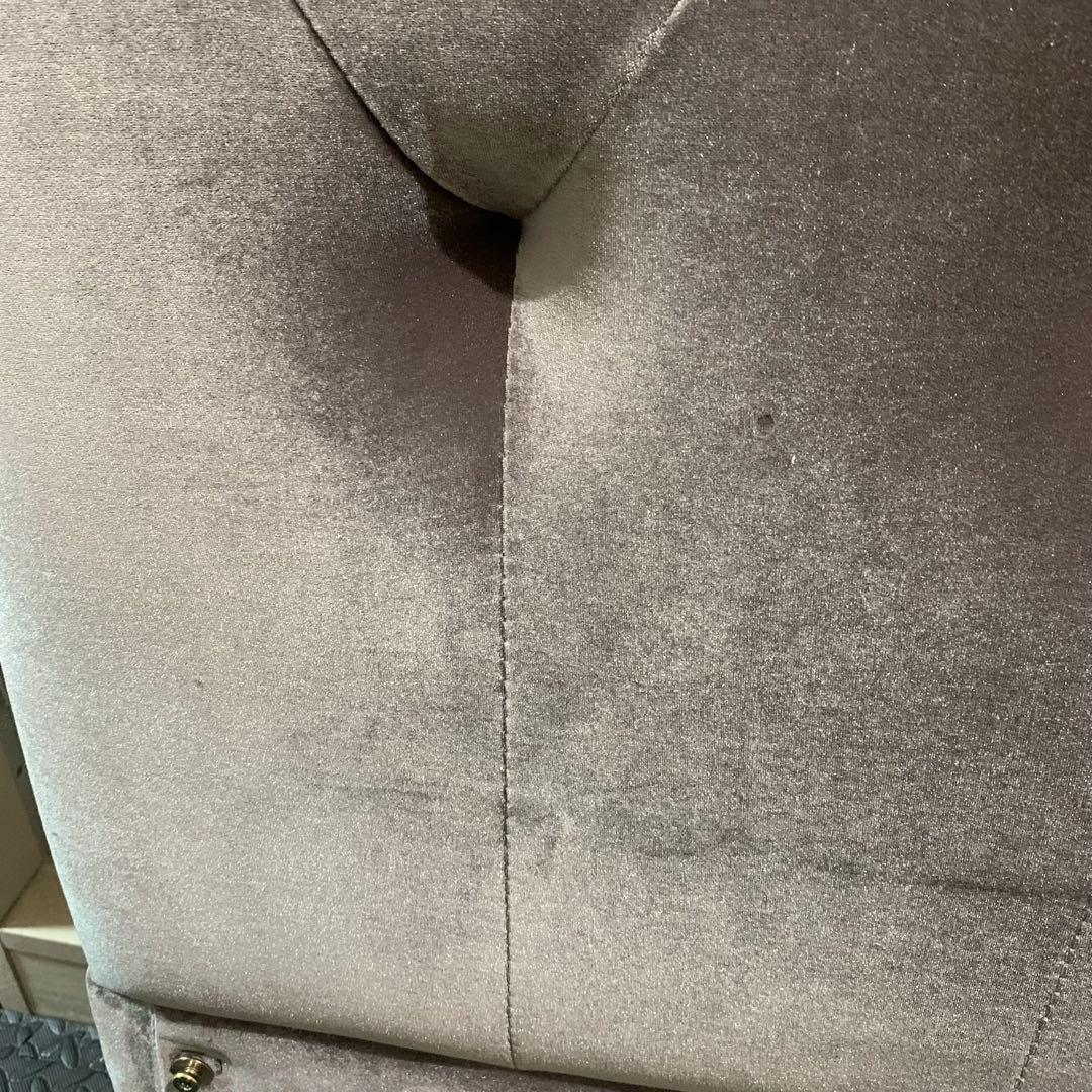 Francfranc ブリッサ ベッド ディンプル セミダブル グレー