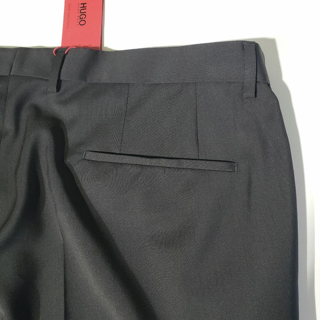 HUGO BOSS 黒 スラックス 40インチ 大きいサイズ 未使用新品タグ付き