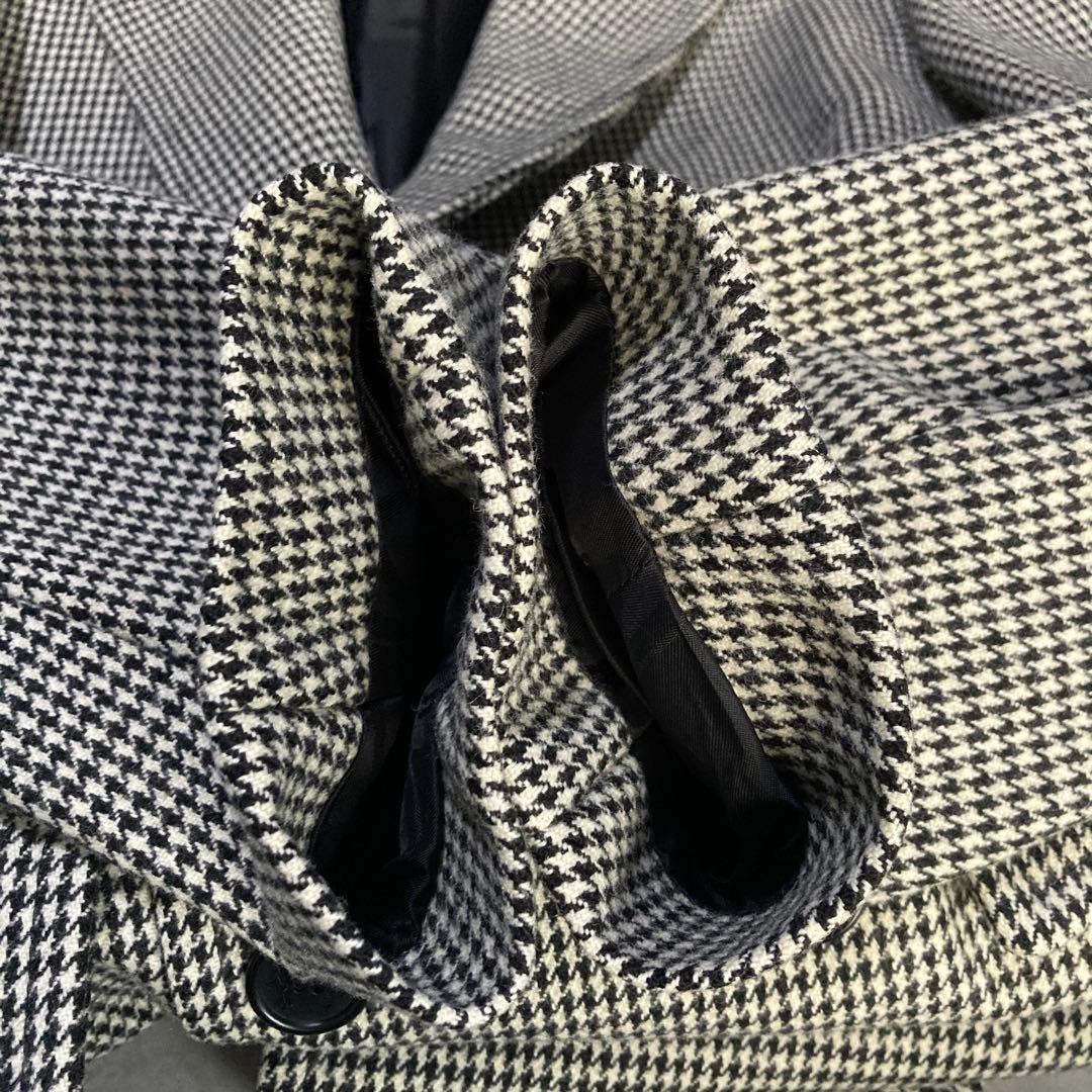 極美品 マッキントッシュ チェスターコート ダブル 千鳥格子 ウール M 英国製