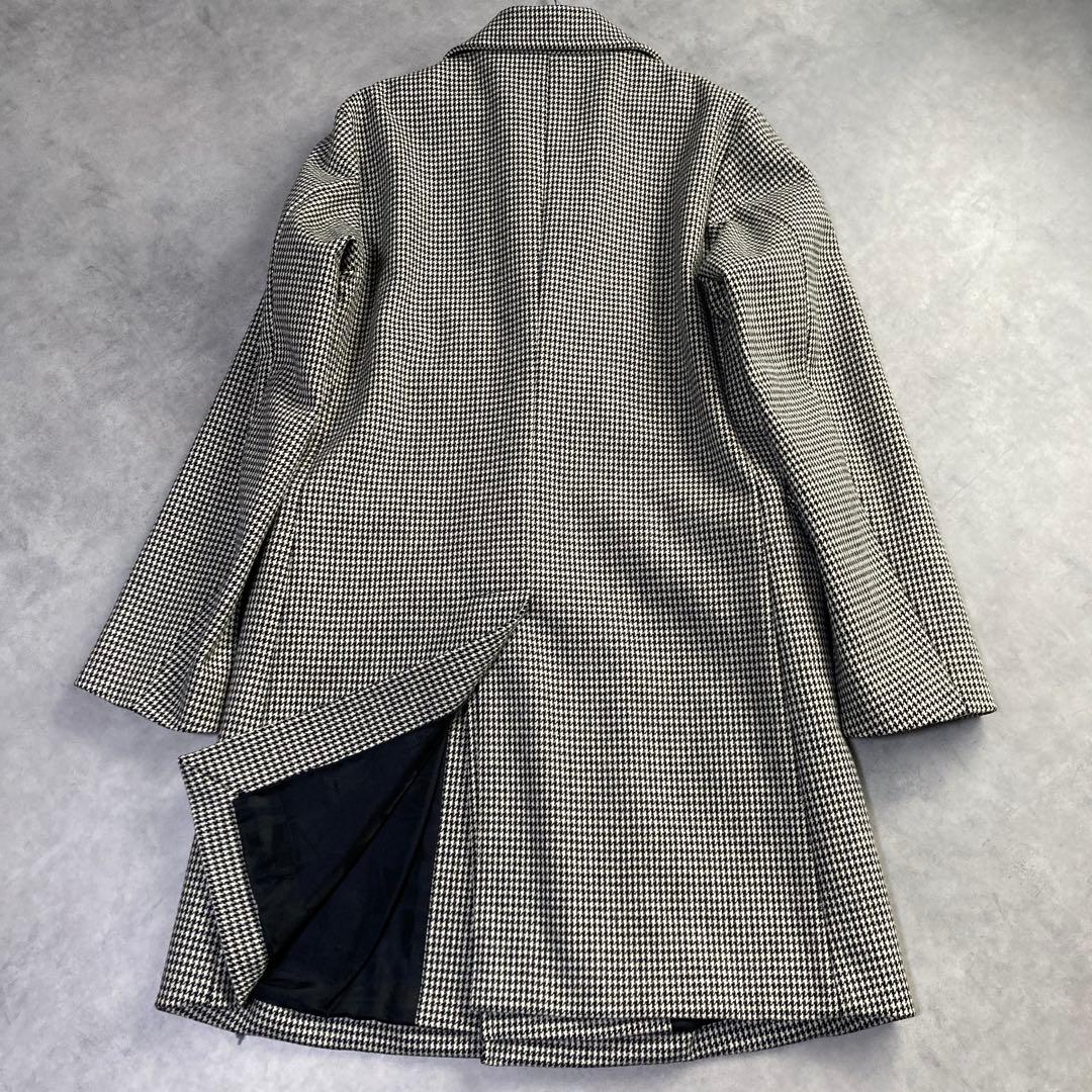極美品 マッキントッシュ チェスターコート ダブル 千鳥格子 ウール M 英国製