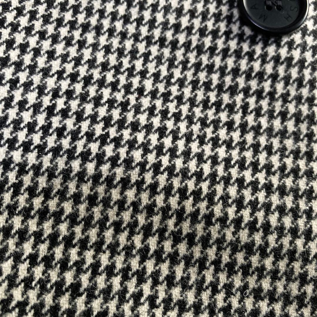 極美品 マッキントッシュ チェスターコート ダブル 千鳥格子 ウール M 英国製