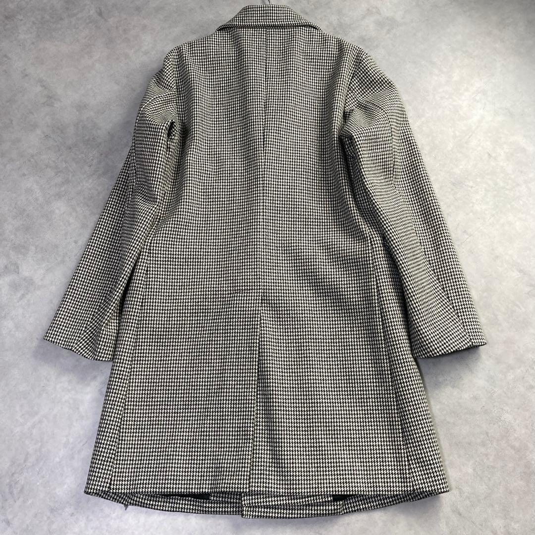 極美品 マッキントッシュ チェスターコート ダブル 千鳥格子 ウール M 英国製
