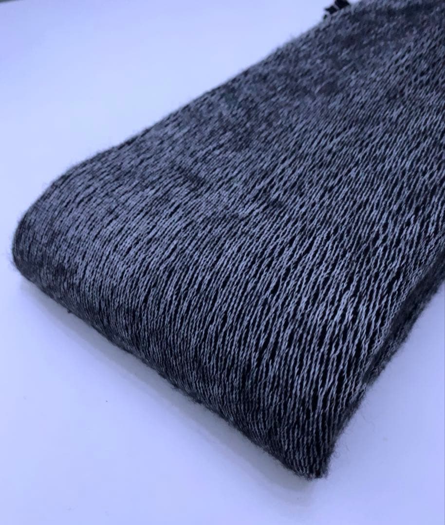 CTHY HIGHEND YAK WOOL FRINGE STOLE（GRAY）