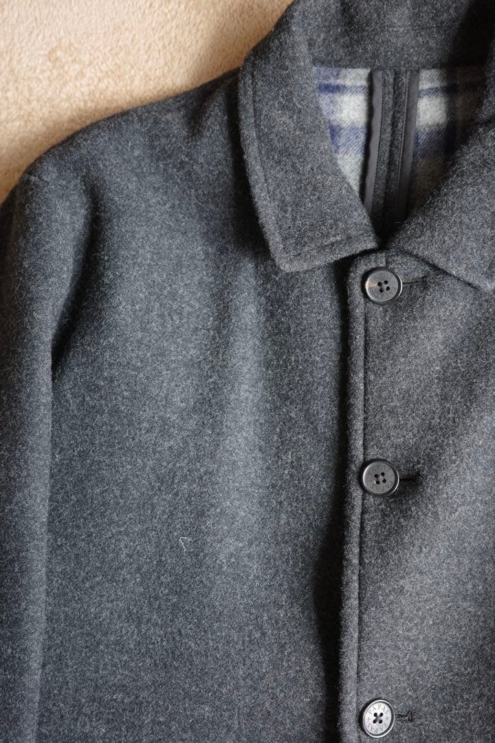 PAPAS + パパス プラス ウール×カシミア×アンゴラ コート