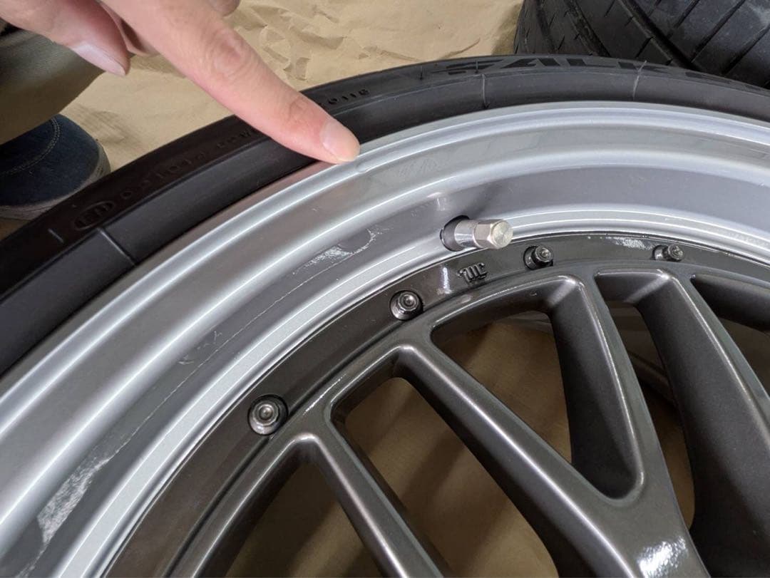 メッシュ　LMタイプ19インチ　8.5J35 4本通し　引き取り限定セール