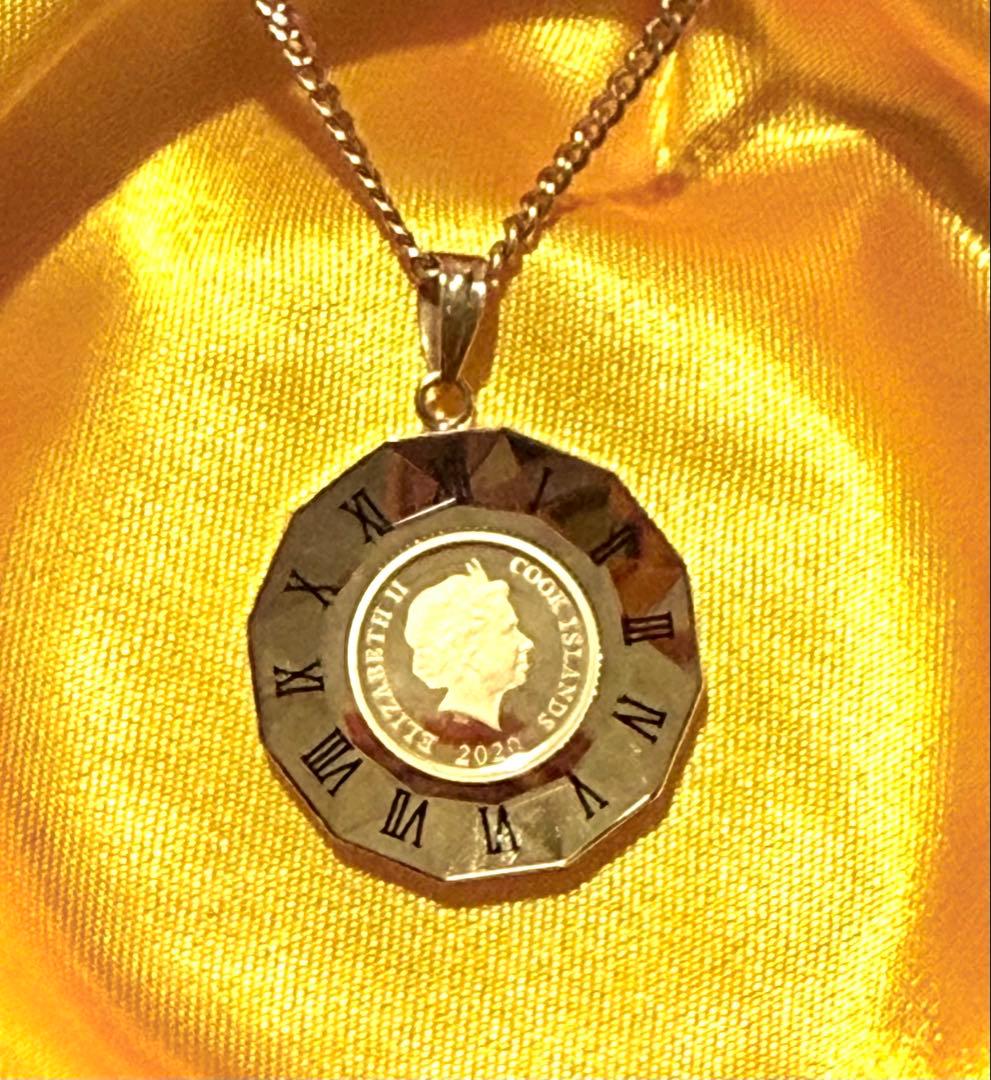 Dogs K18/K24イエローゴールド2020年発行金貨ペンダント